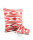 Kissenüberzug im Lengua-Muster rot 45 x 45 cm, je Stück