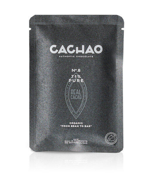 Cachao No. 8, 71% Pure Chocolate Bar, 30g